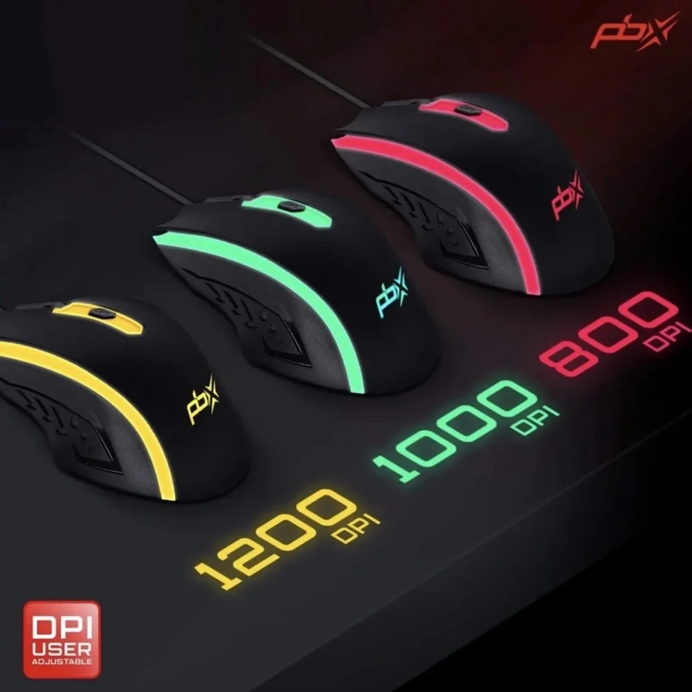 PBX Slayer 3-in-1 Gaming Kit Backlit Keyboard, LED Gaming Mouse, Spectrum pad